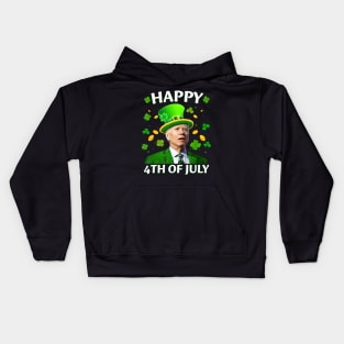 Happy 4th of July Funny Joe Biden Kids Hoodie